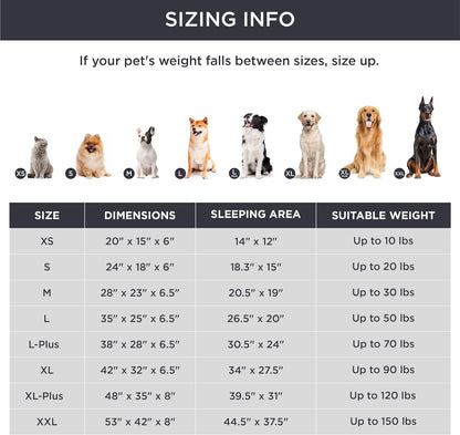 Orthopedic Dog Bed for Medium Dogs - Waterproof Dog Sofa Beds Medium, Supportive Foam Pet Couch Bed with Removable Washable Cover, Waterproof Lining and Nonskid Bottom, Grey, 28"X23"X6.5"
